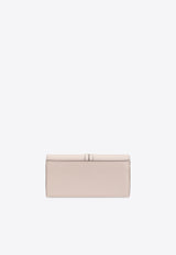 Chloé Logo Charm Leather Wallet Pink CHC21WP942 F57-084