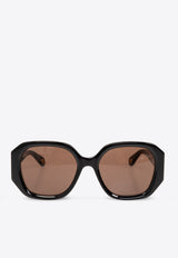 Chloé Marcie Square-Framed Sunglasses Gray CH0236S 0-001