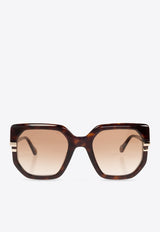 Chloé West Square Sunglasses Brown CH0240S 0-002