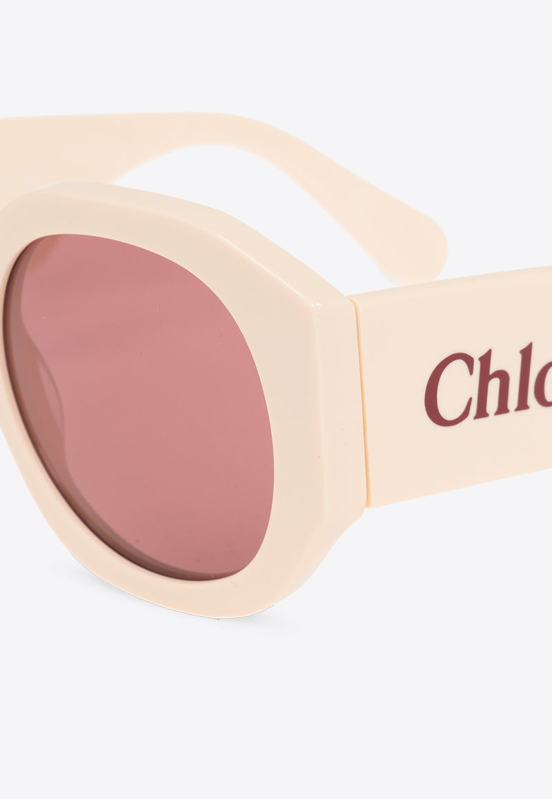Chloé Naomy Square-Framed Sunglasses Red CH0234S 0-003