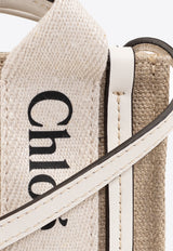 Chloé Nano Woody Logo Tote Bag Beige CHC22AP235 I26-101