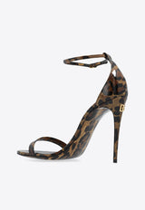 Dolce & Gabbana 110 Leopard Print Sandals Brown CR1739 AM568-HA93M