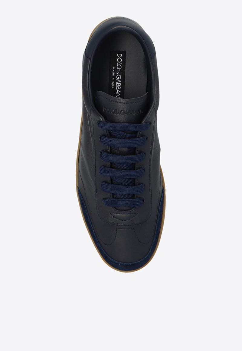 Dolce & Gabbana Saint Tropez Calfskin Sneakers Navy CS2255 AR833-8S761