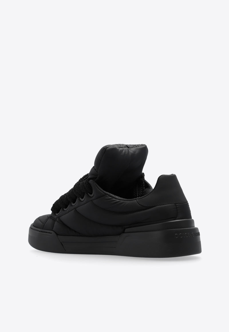 Dolce & Gabbana, NOOS, VTK, Men, Shoes, Sneakers, Low-Top Sneakers New Roma Padded Sneakers Black CS2235 AT274-8B956