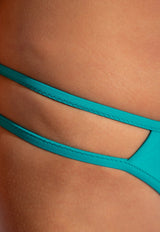 Moschino Double Side Straps Bikini Bottoms Green DÓŁ 241V2 A5937 4901-0366