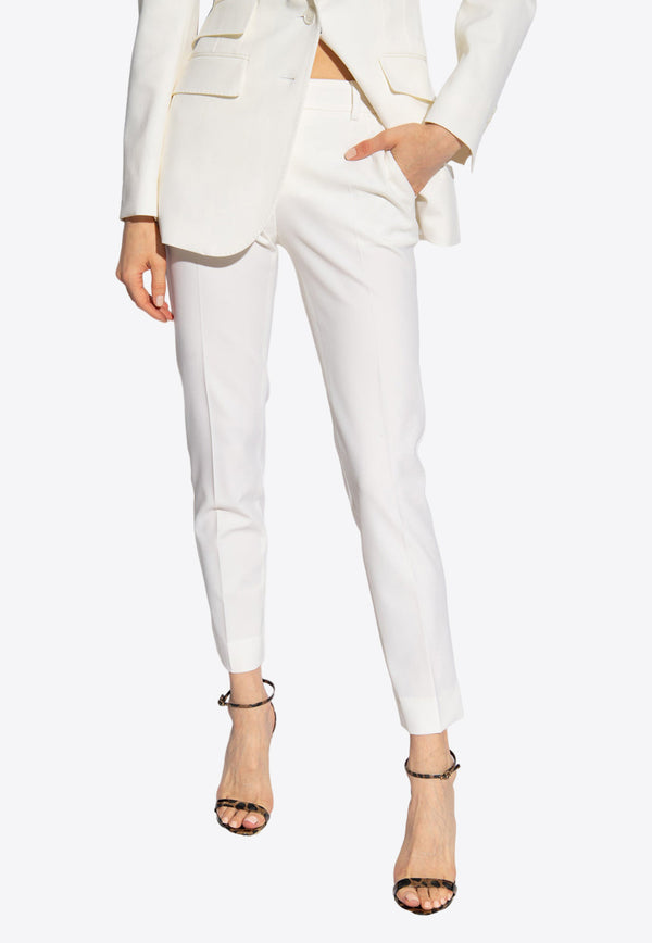 Dolce & Gabbana, NOOS, VTK, Women, Clothing, Pants, Slim-Leg Pants, Tailored Pants, Workwear, Workwear Pants Slim-Leg Wool-Blend Pants White FT0CXT FUCCS-W0001