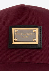Dolce & Gabbana, NOOS, VTK, Men, Accessories, Caps Logo Plaque Trucker Cap Bordeaux GH874Z FUFJU-F0517
