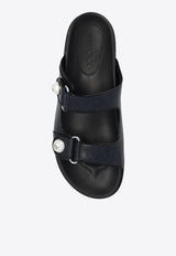 Jimmy Choo Fayence Pearl Embellished Sandals Navy FAYENCE SANDAL GDN-DENIM