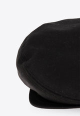 Dolce & Gabbana, NOOS, VTK, Men, Accessories, Caps Semi-Concealed Flat Beret Black GH587A GH861-N0000
