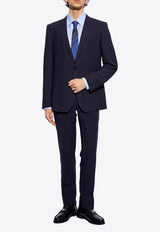 Dolce & Gabbana, NOOS, VTK, Men, Clothing, Tailoring, Suit Blazers, Suits, Suit Pants Single-Breasted Checked Wool Suit Blue GK0EMT FQ2NJ-S8101