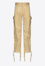 Dolce & Gabbana, NOOS, VTK, Men, Clothing, Pants, Cargo Pants, Casual Pants Wide-Leg Cargo Pants Beige GP088T FU60X-M9444