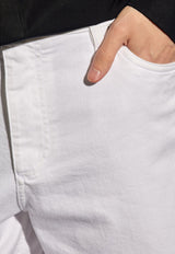 Dolce & Gabbana Logo-Plate Denim Shorts GWNXAD G8JR8-S9001