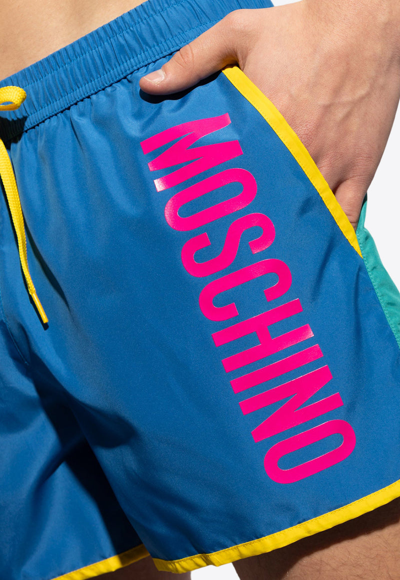 Moschino Colorblocked Swim Trunks Multicolor KĄPIELOWE 241V3 A4225 9301-1318