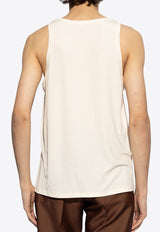 Tom Ford Ribbed Tank Top Cream JCN003 JMV016S24-AW004