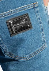 Dolce & Gabbana Logo-Plate Slim Jeans GY07CD G8HN7-S9001