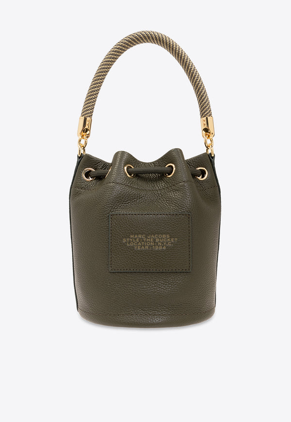 Marc Jacobs The Leather Logo Bucket Bag Green H652L01PF22 0-305
