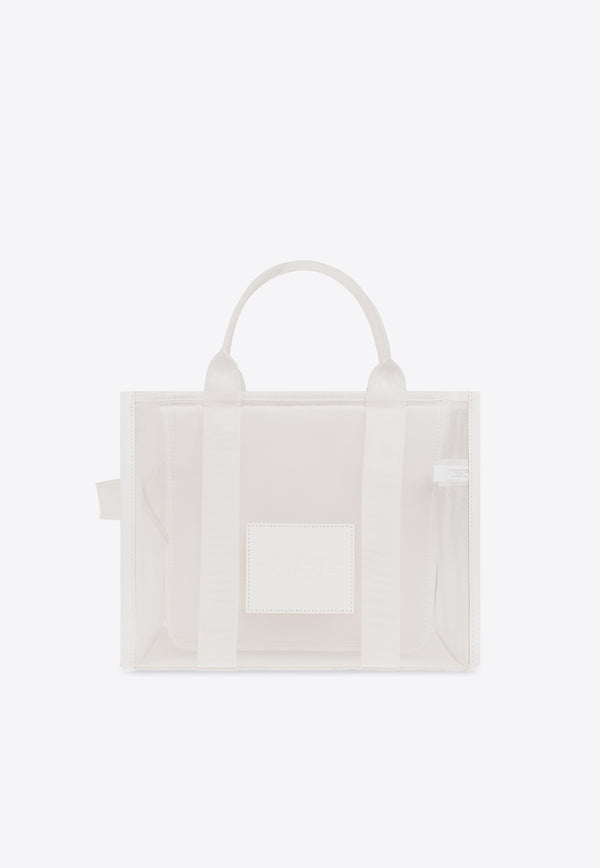 Marc Jacobs The Medium Mesh Logo Tote Bag White H005M06SP21 0-100