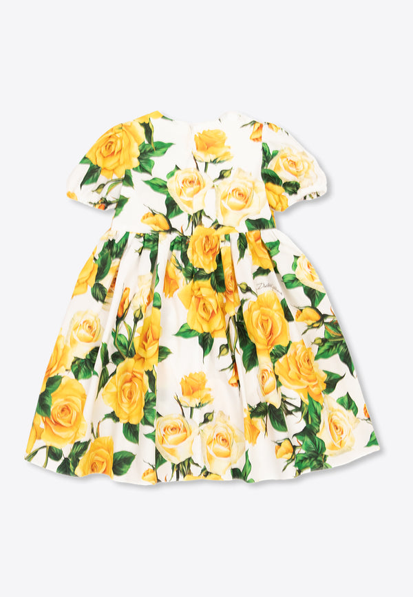 Dolce & Gabbana Kids Baby Girls Floral Dress L23DP2 HS5QR-HA3VO
