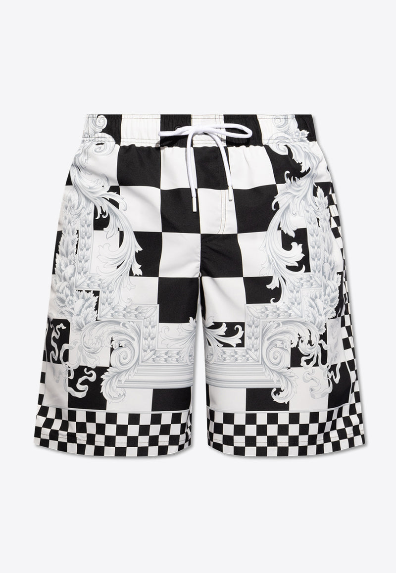 Versace Medusa Contrasto Swim Shorts Monochrome KĄPIELOWE 1002517 1A10673-5X550