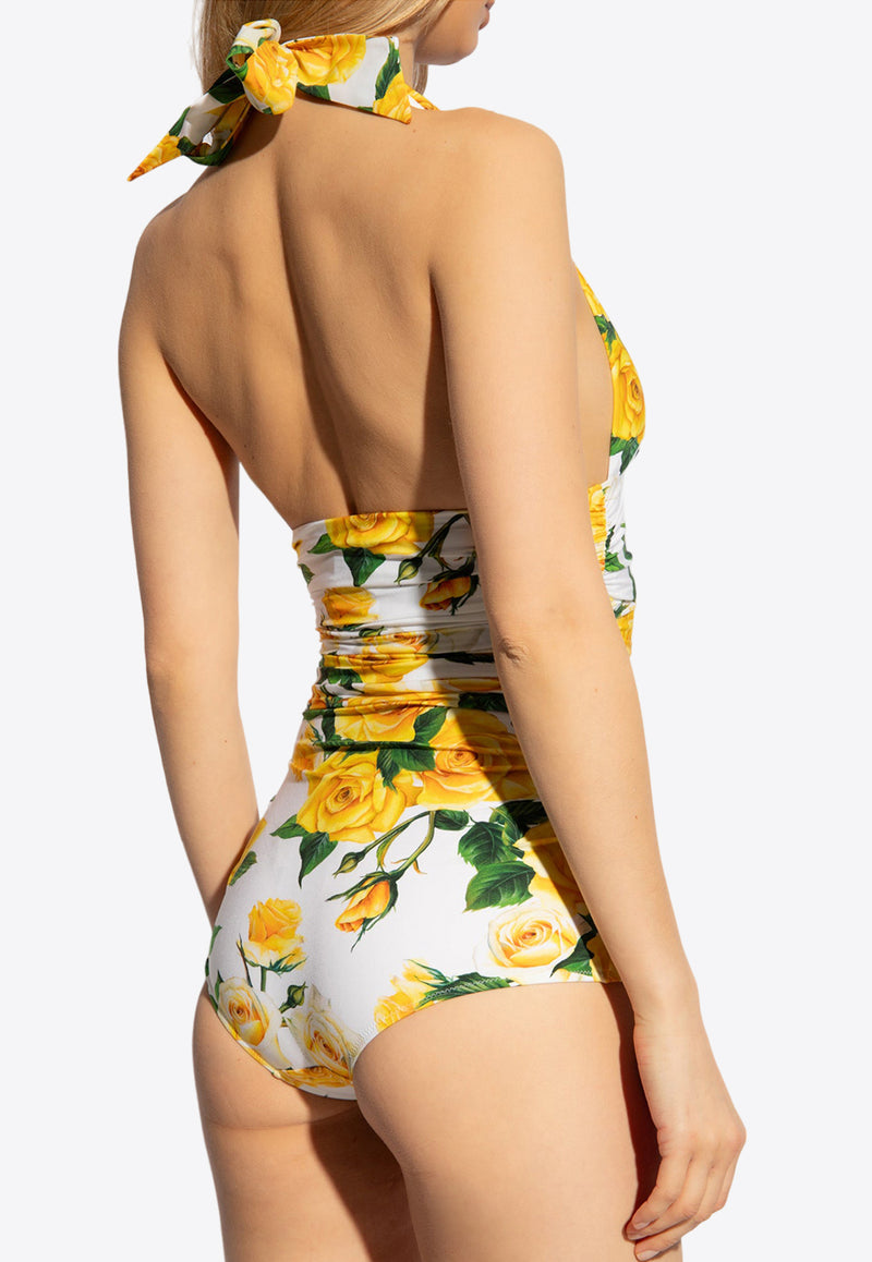 Dolce & Gabbana Floral One-Piece Swimsuit O9A06J FSG1S-HA3VO