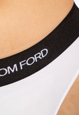 Tom Ford Logo Waistband Thong White KNJ009 JEX011-AW002