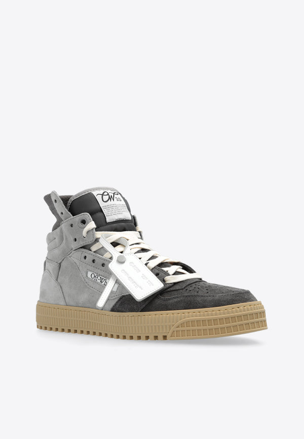 Off-White 3.0 Off Court High-Top Sneakers Gray OMIA065S24 LEA003-0705