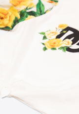 Dolce & Gabbana Kids Girls Paneled Floral T-shirt L5JTMI G7K6J-HA3VO