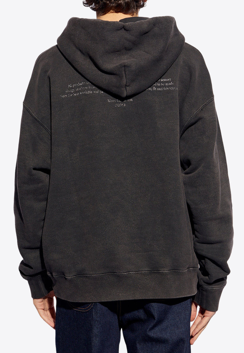 Off-White Mary Skate Drawstring Hoodie Gray OMBB085S24 FLE009-1001