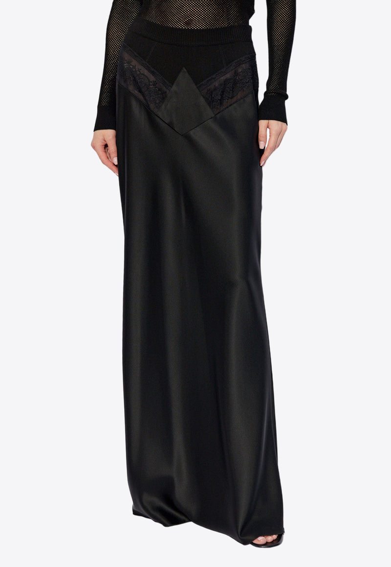 Off-White Paneled Maxi Skirt Black OWCC185S24 FAB002-1000