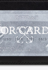 Off-White Quote Bookish Leather Cardholder Black OMND085S24 LEA001-1001