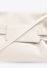 Off-White Zip Tie Leather Shoulder Bag White OWNM048S24 LEA001-0400