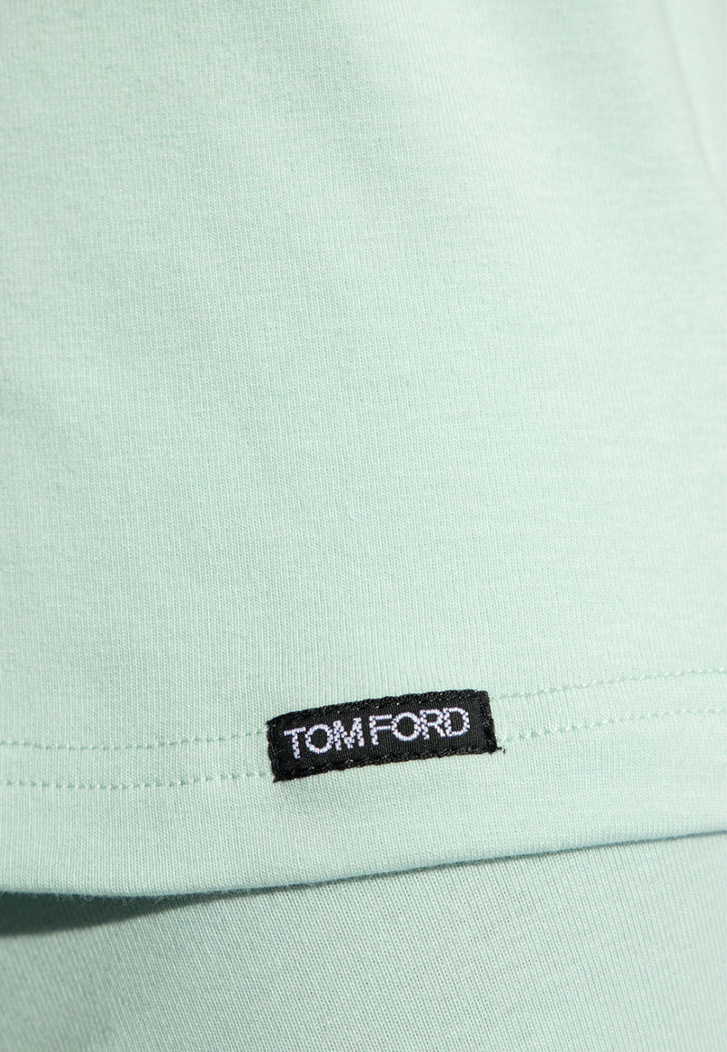 Tom Ford Basic Crewneck T-shirt Green T4M081040 0-338