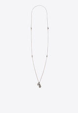 Dolce & Gabbana Logo Teardrop Necklace WNQ3S2 W1111-G7657