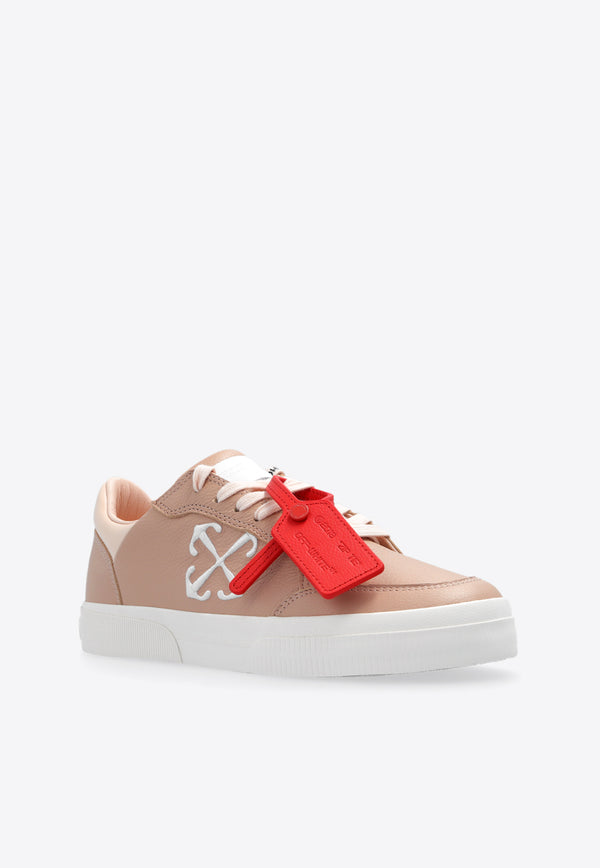 Off-White New Low Vulcanized Leather Sneakers Pink OWIA288S24 LEA001-3301
