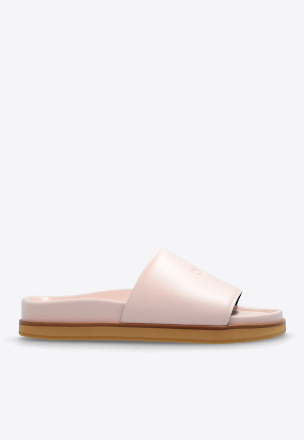 Off-White Off Stamp Leather Slides Pink OWIT006S24 LEA001-0303