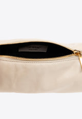 Off-White Mini Torpedo Leather Shoulder Bag Cream OWNX034S24 LEA001-0400