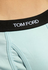 Tom Ford Logo Waistband Boxers Light Blue T4LC31040 0-436