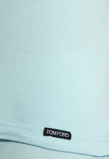 Tom Ford Basic Crewneck T-shirt Light Blue T4M081040 0-436