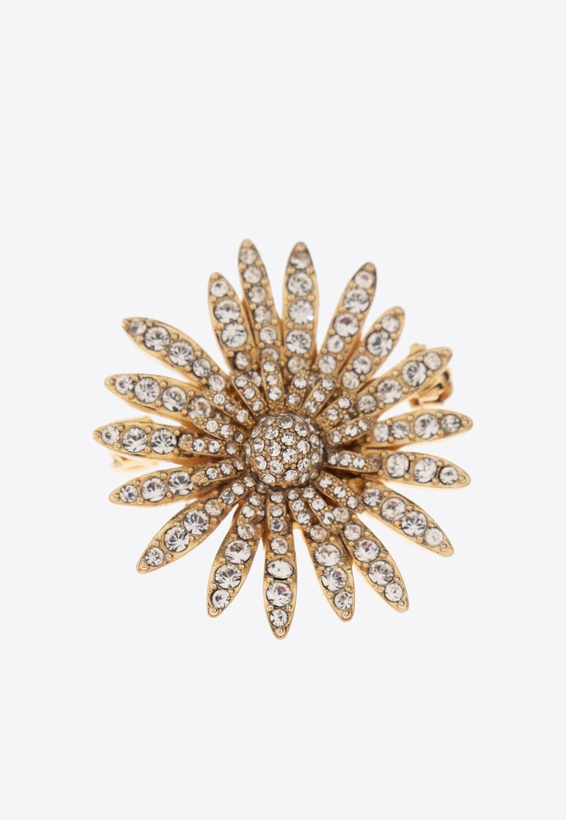 Dolce & Gabbana Crystal-Embellished Daisy Brooch WPQ3S1 W1111-ZOO00