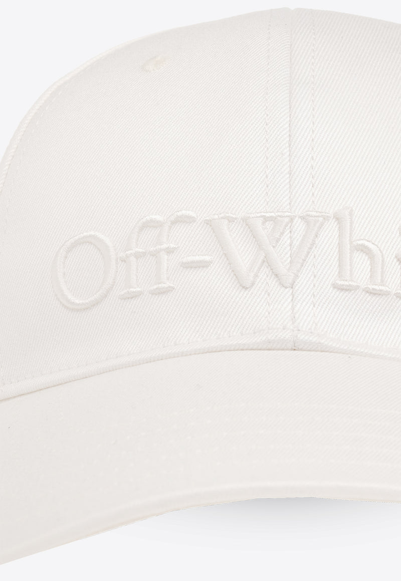 Off-White Drill Logo Bookish Baseball Cap White OWLB044S24 FAB001-0101