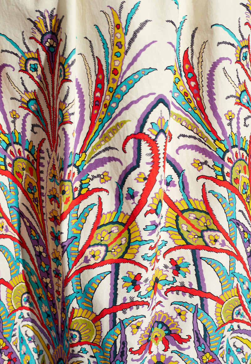 Etro Paisley Print Midi Dress Multicolor WRHA0002 99SP535-X0800