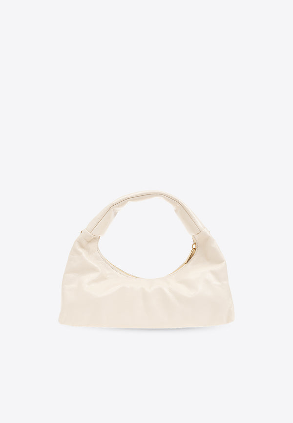 Off-White Arcade Leather Shoulder Bag Cream OWNN174S24 LEA001-0400
