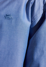Etro Logo Padded Shirt Jacket Blue WRBA0004 99TU5H6-B0037
