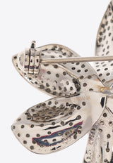 Dolce & Gabbana Crystal-Embellished Lily Brooch WPQ3S3 W1111-87655