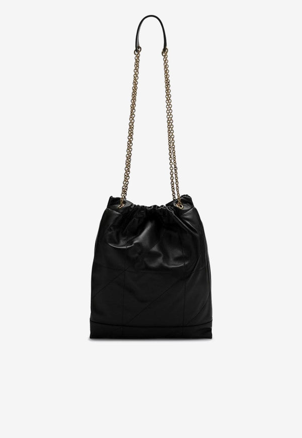 Saint Laurent Jamie Pochon Nappa Leather Shoulder Bag Black 781666AAB32/Q_YSL-1000