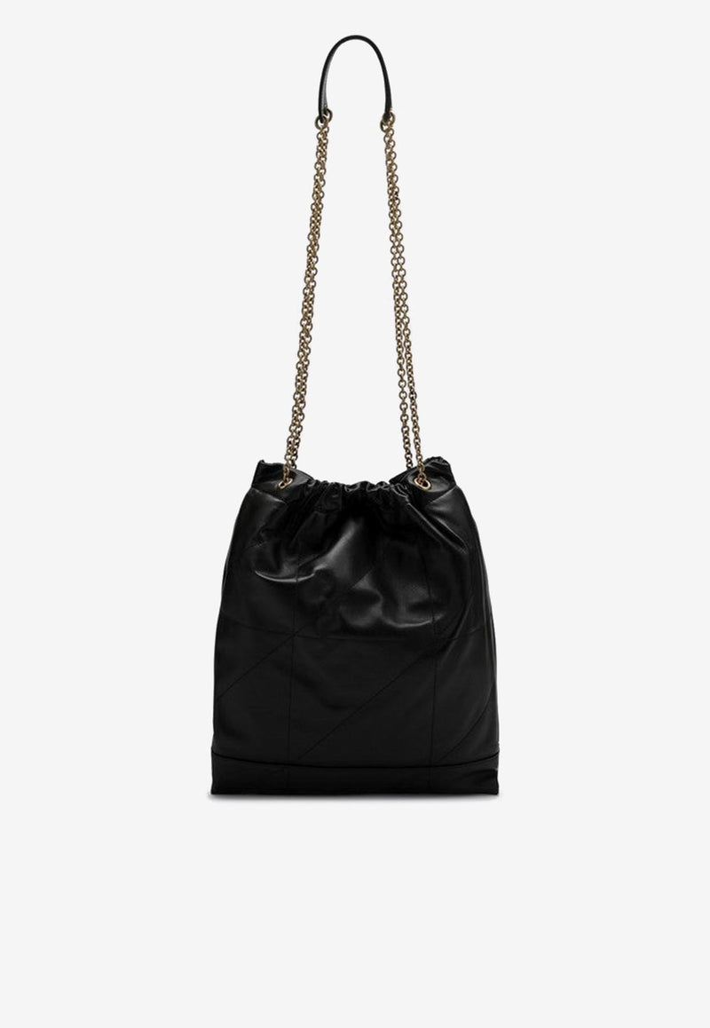 Saint Laurent Jamie Pochon Nappa Leather Shoulder Bag Black 781666AAB32/Q_YSL-1000