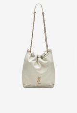 Saint Laurent Jamie Pochon Nappa Leather Shoulder Bag Ivory 781666AAB32/Q_YSL-9207