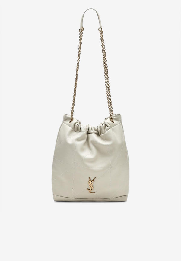 Saint Laurent Jamie Pochon Nappa Leather Shoulder Bag Ivory 781666AAB32/Q_YSL-9207