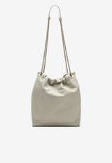 Saint Laurent Jamie Pochon Nappa Leather Shoulder Bag Ivory 781666AAB32/Q_YSL-9207