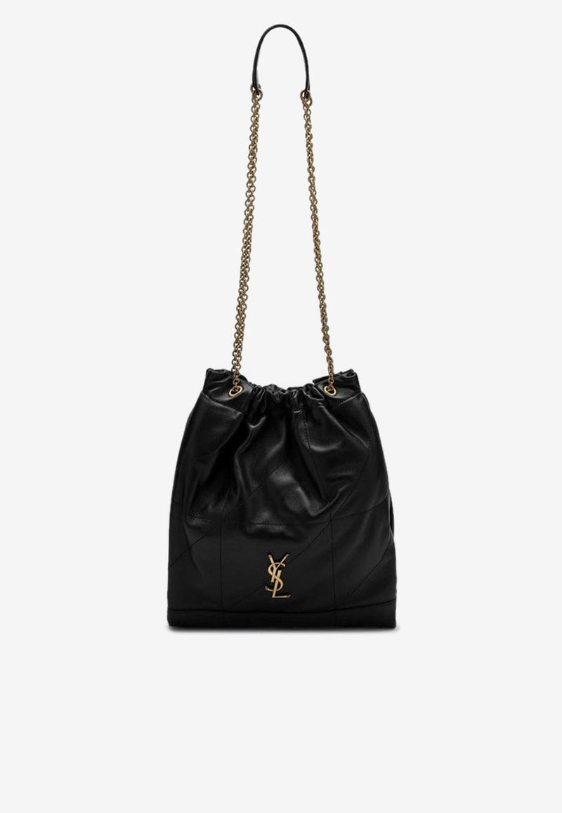 Saint Laurent Jamie Pochon Nappa Leather Shoulder Bag Black 781666AAB32/R_YSL-1000